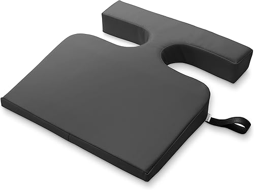 Saloniture Cojín Comfort para mujer, almohada de cuña para mesa de masaje, color negro