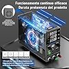 Alimentatore CC variabile, alimentatore da banco regolabile a commutazione 0-30V 0-10A con ricarica rapida USB e Type-C da 20W, manopola encoder, interruttore di uscita,display LED a 4 cifre SPS-3010M