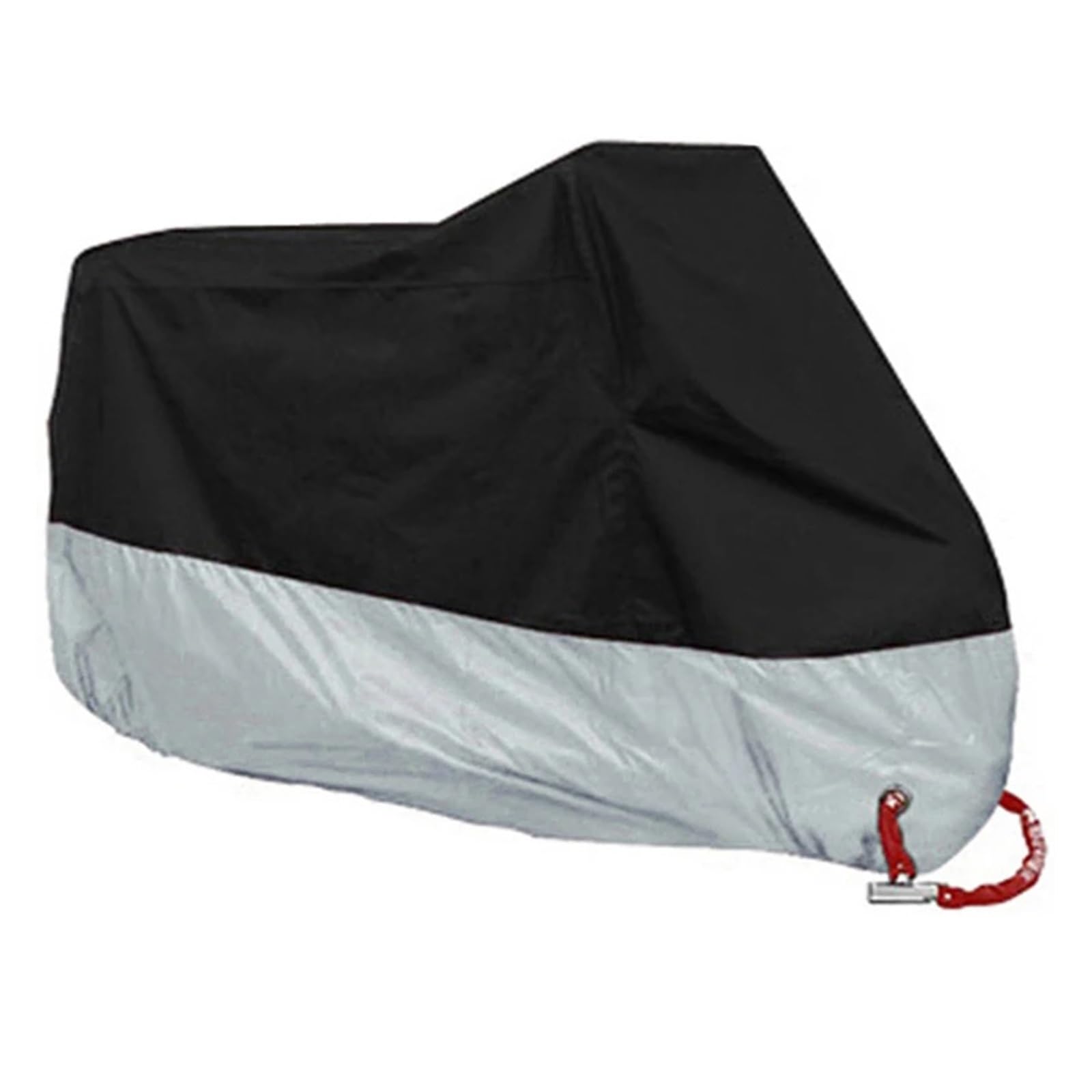 bike cover Motorcycle Cover Universal Outdoor UV Protector Bike Rain Dustproof Scooter Covers Waterproof for Travel Camping Transportation(Silver Black,3XL for 2201-2300mm)
