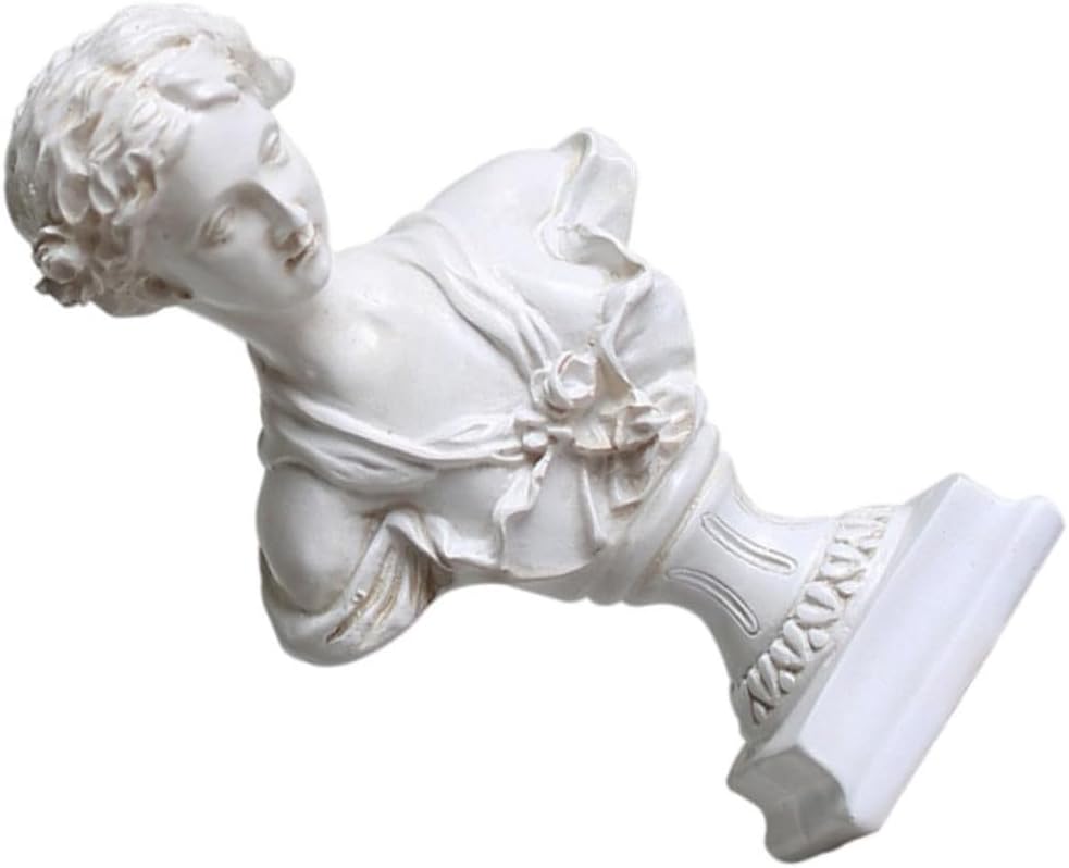 LIFKOME European Style Bust Statue Ornament for Home Decor Detailed Craftsmanship Compact Design for Space-Saving Display
