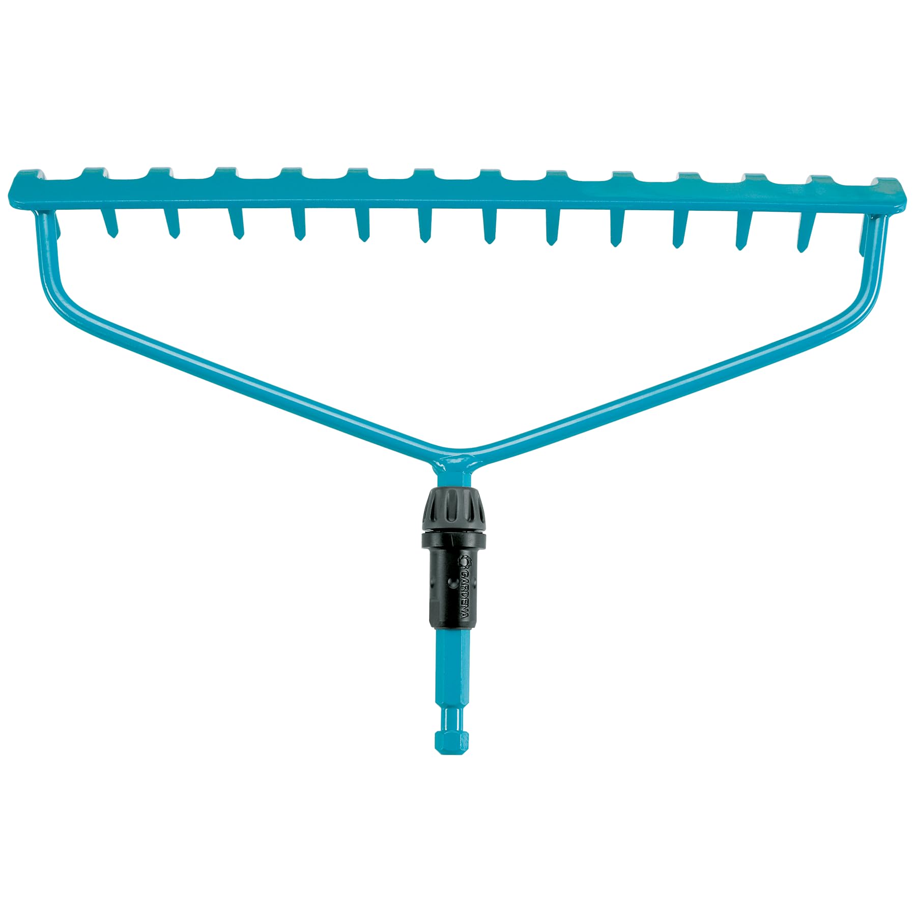 Gardena combisystem grabie kabłąkowe: wytrzymałe grabie z 14 zębami, do zgrabiania, szerokość robocza 36 cm, konstrukcja dwupałąkowa do intensywnego użytkowania, do wszystkich trzonków cs (3168-20)