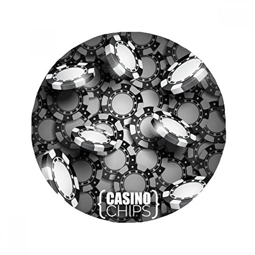 Tapis de sol jetons de casino de 80 cm antidérapant rond - 2