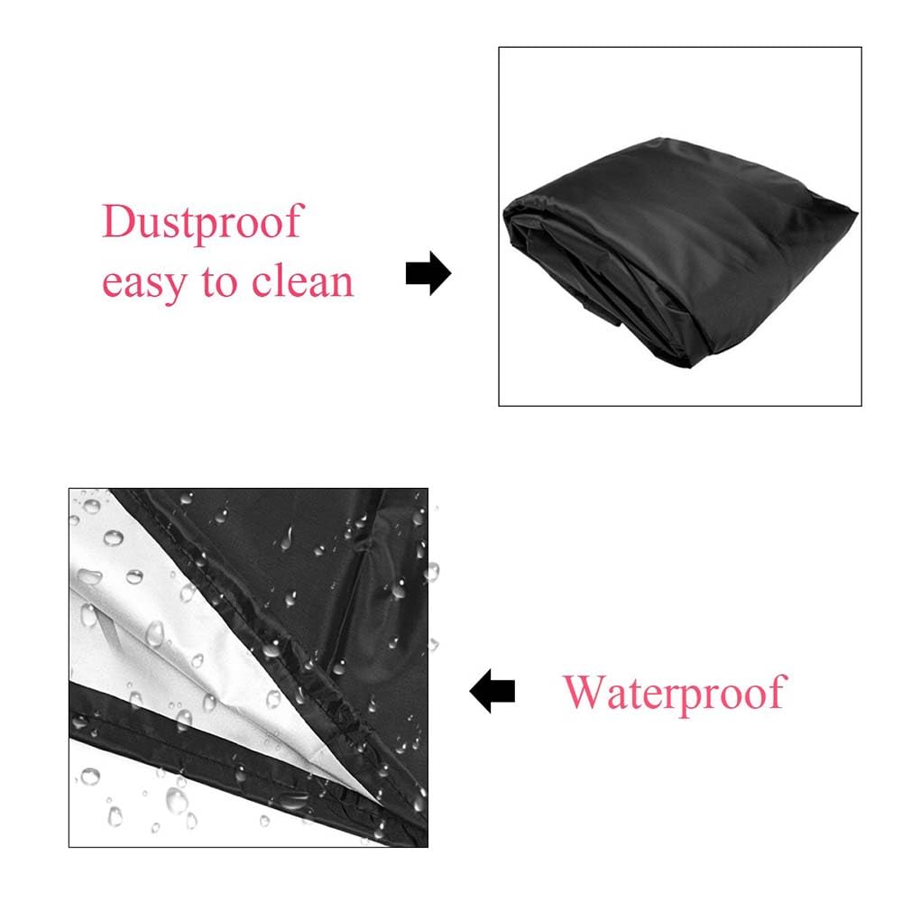 Funda impermeable para cortacésped, protección contra el polvo y los rayos UV, fundas universales para cortacésped autopropulsado Oxford con cordón ajustable (182*111*116cm)