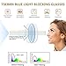 TSEBAN Blue Light Blocking Glasses for Women, Retro Round Computer Gaming Glasses, Anti Eyestrain & Reduce Headache