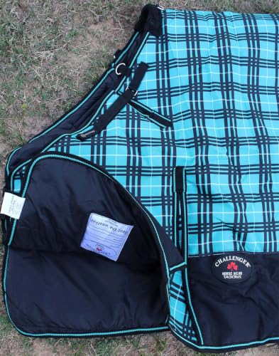 Image of 60 inch Challenger 1200D Turnout Waterproof Horse Tough Winter Blanket Heavy Belly Band 579B