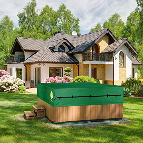Triceratops Square Hot Tub Cover (85''x 85''x 20''), Outdoor Heavy Duty 600D Oxford Hot Tub Cover Protector, Anti-UV SPA… - Image 6