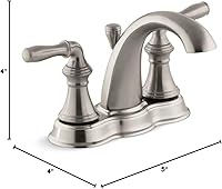 Vista 14 de Kohler K-393-N4-CP Devonshire - Juego de llaves de lavabo, 393-N4-BN