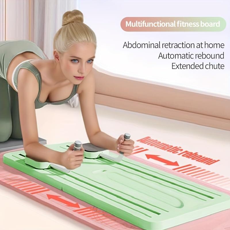 Máquina de ejercicios con rodillo para abdominales de alta resistencia y base estable 2