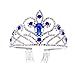Produktbild Frcolor Brautschmuck headpieces Barock Diadem Krone mit Strass, Vintage Hochzeit Braut Tiara zum Geburtstag der Königin Prinzessin Krone Stirnband