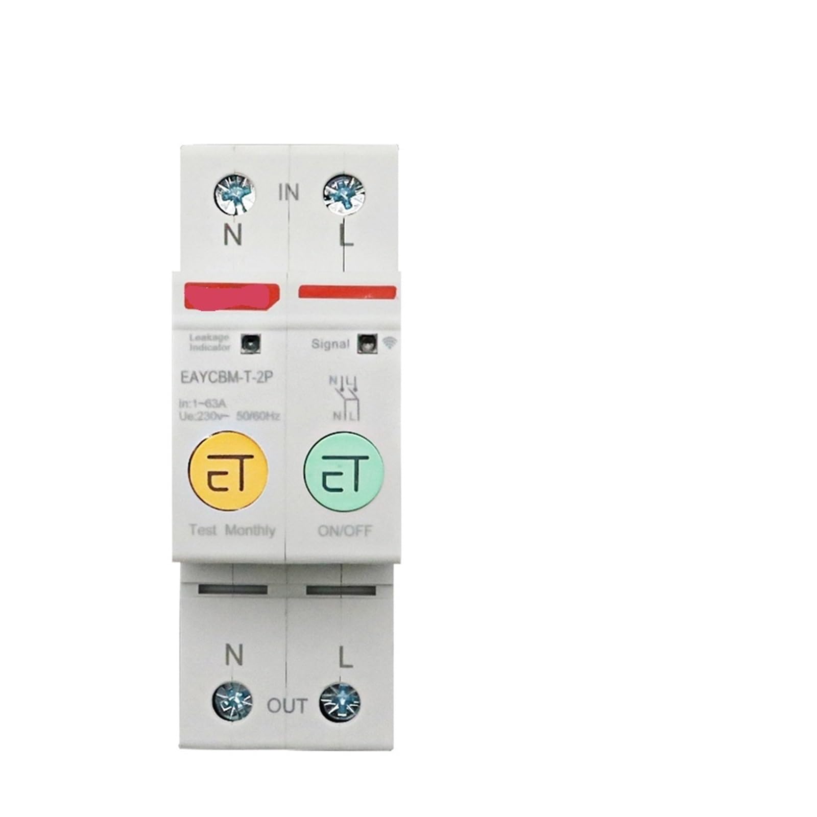 Interrupteur protection contre les fuites et mesure kWh Zigbee WiFi NISZA