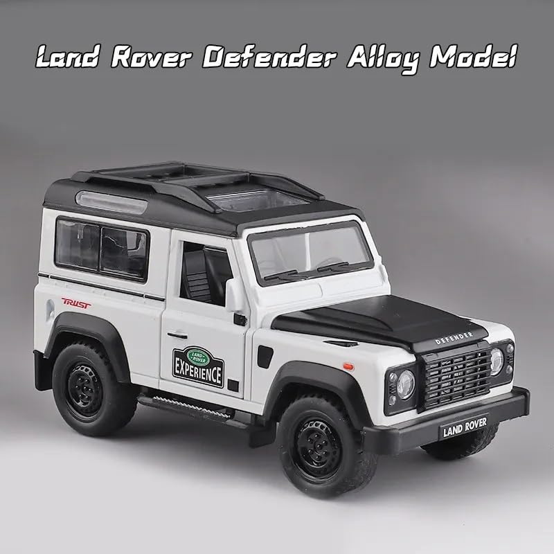 Image of VARIYA ENTERPRISE 1:32 New Defender 110 Scale Model Car - Exclusive Alloy Metal Pull Back Die Cast Car Toy with Openable Doors, Light & Music - Best Gifts for Kids【Colors as Per Stock】
