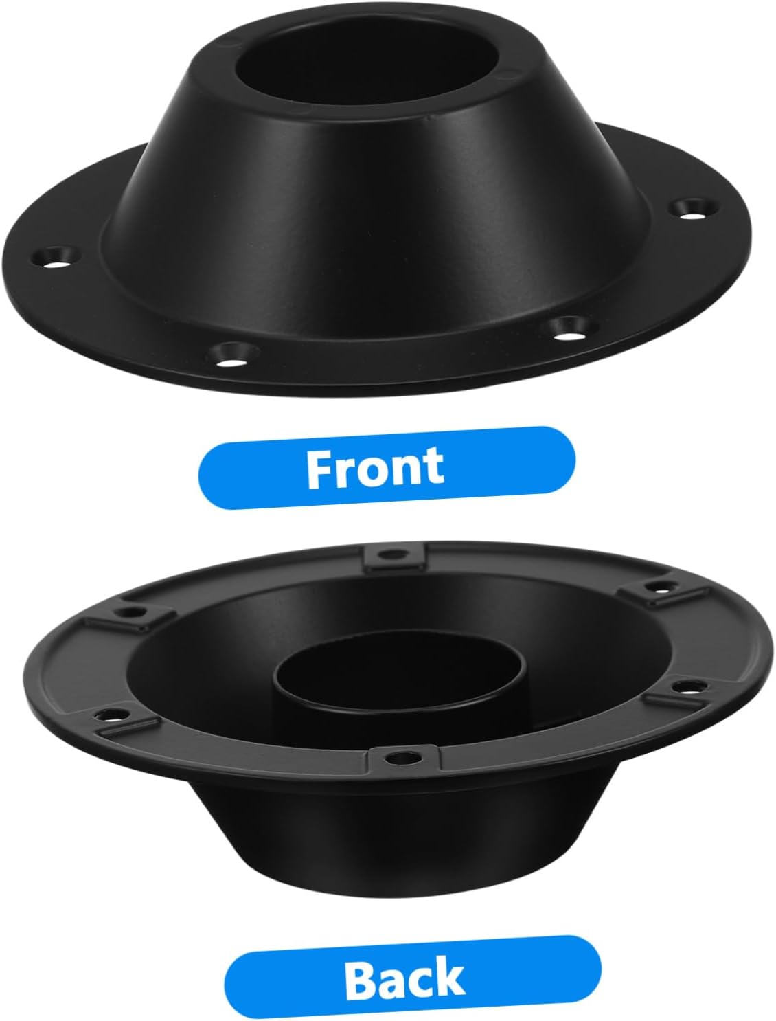 GARVALON 2pcs Sturdy Rv Table Mount Base Leg Mounting Flush Mount Design for Rvs Campers Outdoor Tables