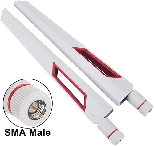 Miniatura 3 de Onelinkmore Antena WiFi de doble banda 2.4G 5G 5.8GHz Antena Router SMA Macho Antena universal para PC Desktop FPV Drone PS4 ASUS AC88U AC87U