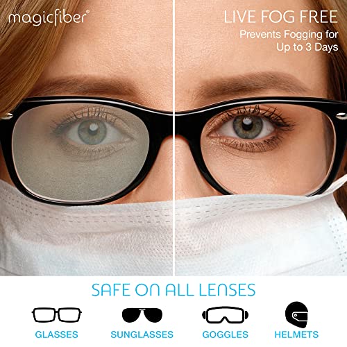 Magicfiber Glasses Cleaner Kit (4Pc) - Eye Glasses Lens Cleaner Spray & Anti Fog Spray For Glasses - Eye Glass Cleaner For Prescription Lens & Sunglass #TOP2