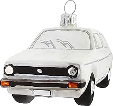 Weihnachtskontor - Christbaumschmuck - VW-Golf (weiß), 6,5 cm