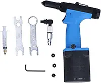 Ferramenta de Rebitagem Pneumática, Rebitador de Ar KV-7081, Liga de Aço Com Capacidade de 2,4-4,8 Mm Extrator de Rebite Pneumático, para Pregos de Alumínio/ferro, Rebitadores