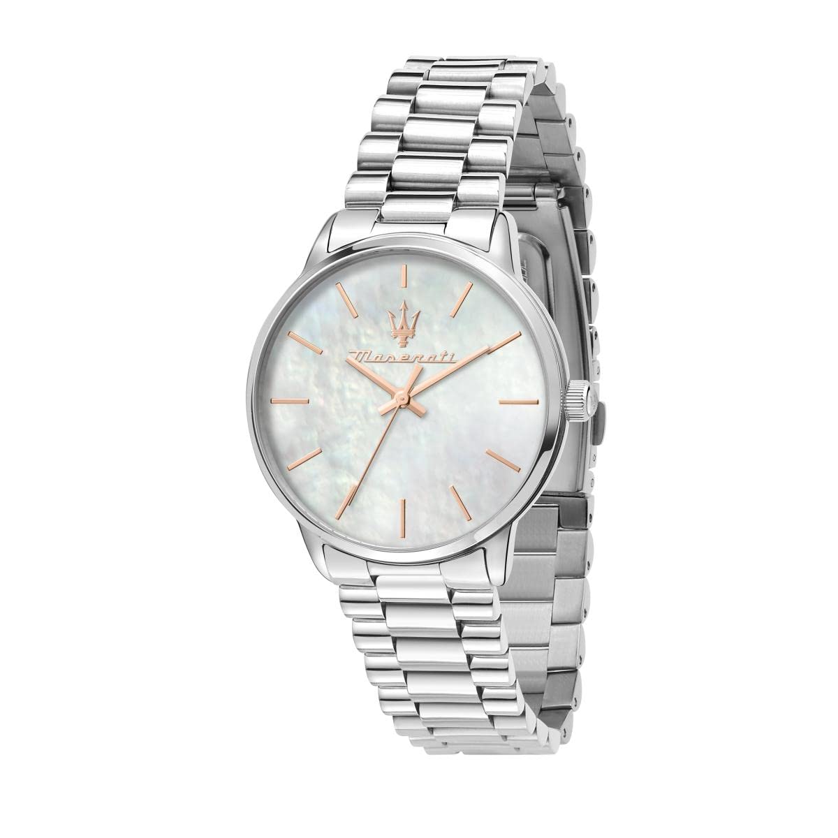 Maserati Stainless Steel Classic Analog Dial Color Mop Women Watch - R8853147507, Silver Band (B09V5MDY5P) Amazon Price History, Amazon Price Tracker