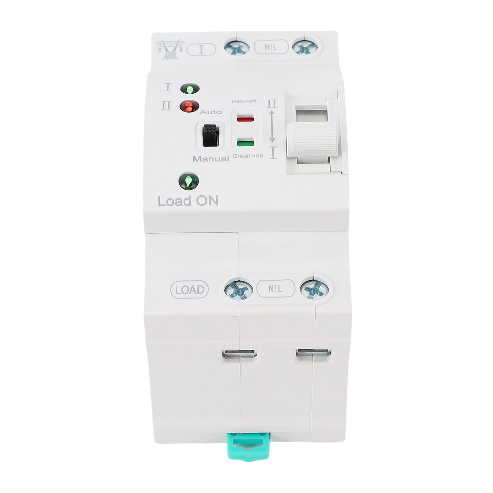 Ejoyous Interruptor de Transferencia Manual Automática 80A 2P, Selector de Potencia Dual de Grado PC, Conmutación de 20 Ms para el Hogar y Centros de Datos