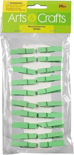 Miniatura 58 de JAM PAPER Wood Clip Clothespins - Small - 7/8 Inch - White - 50 Clothes Pins/Pack