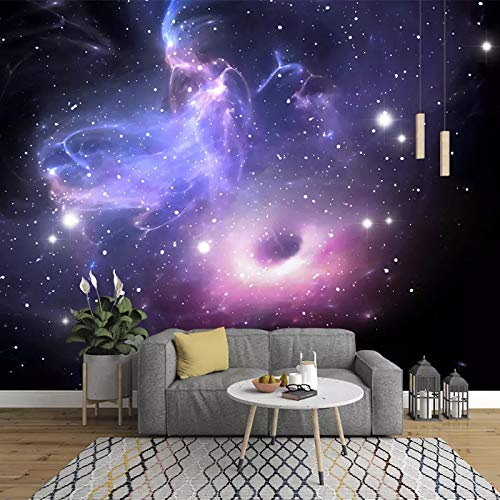 Tapeta Kolorowe Gwiazdy Ściana 3D Fototapety Fototapety 3D Tapety Niestandardowy Gigantyczny Plakat Ścienny 3D Do Salonu lub Sypialni 200 cm × 140 cm (szer. x wys.)