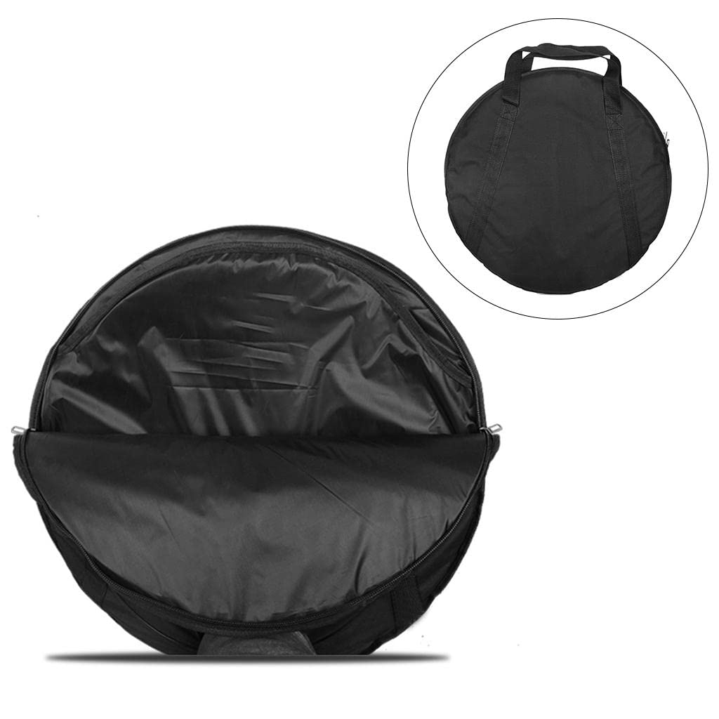 Sac De Transport Pour Cymbales En Oxford 600D Noir – Taille L (52/57 Cm) – Avec Séparateur Amovible, Bandoulière Et Poignées