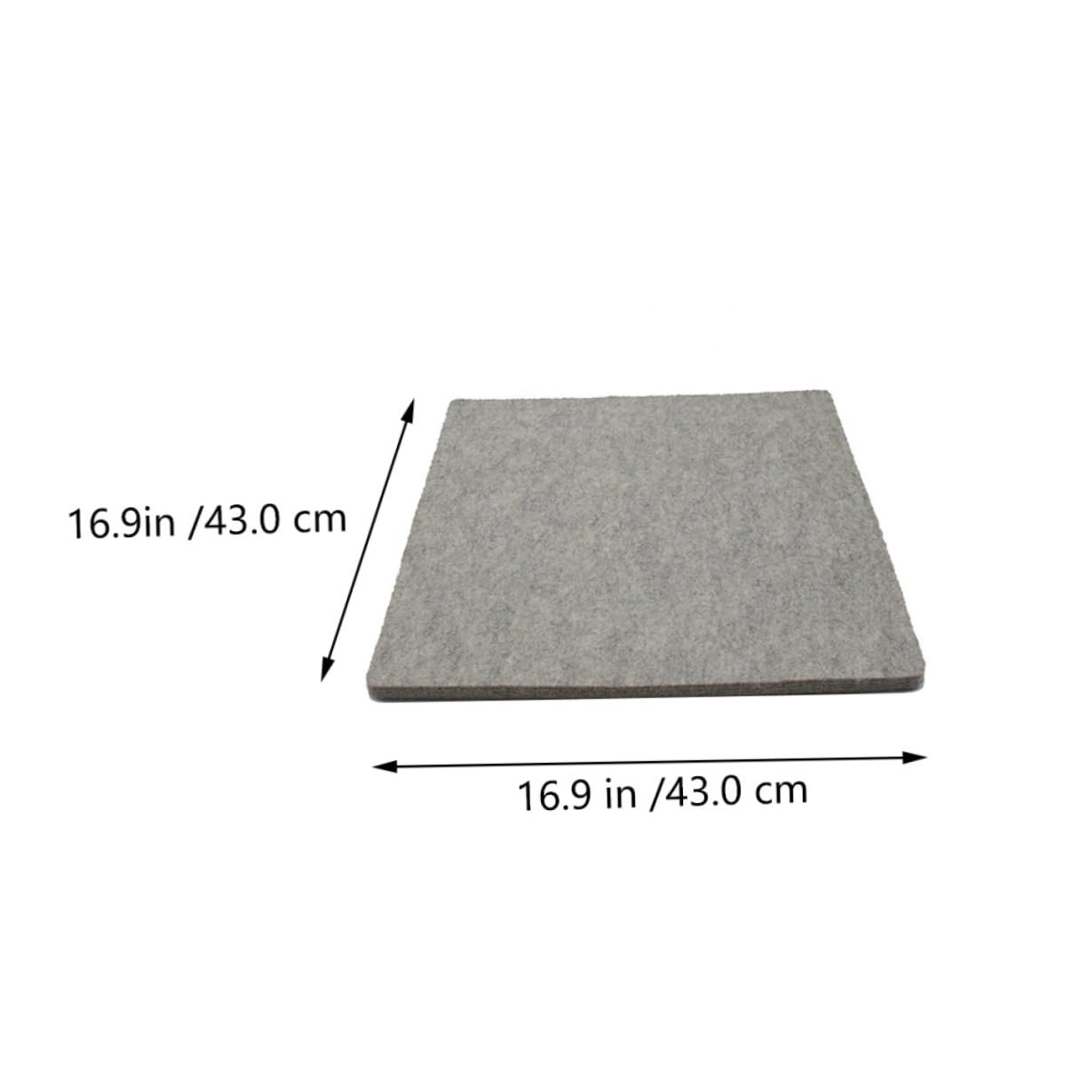 Bügelfilz Bügelmatte aus Filz Hitzebeständig 43x43cm | 1 Stück, Praktisch für Haushalt, Leicht zu Tragen und Verstauen, gegen Glanz und Anbrennen
