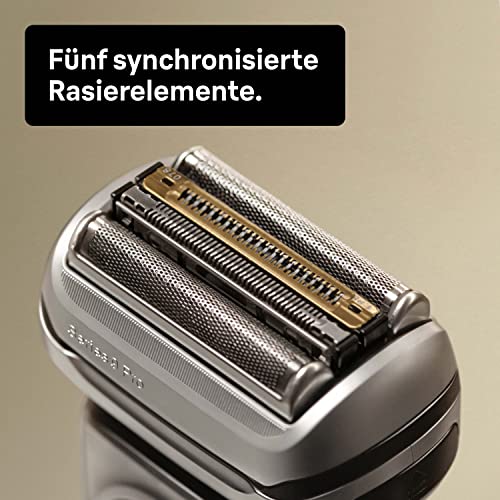 Braun Series 9 Pro Premium Rasierer Herren mit 4+1 Scherkopf, Elektrorasierer & ProLift Trimmer, PowerCase, 5-in-1 Reinigungsstation, 60 Min Laufzeit, Made in Germany, 9477cc, silber - Image 5