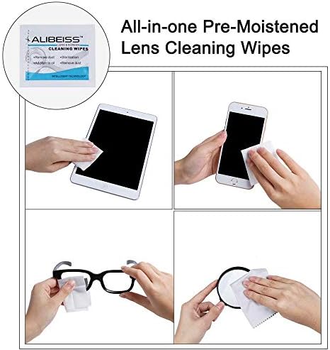 Pre-moistened Lens and Glass Cleaning WipesPortable Screen Wipes Travel Cleaner for Glasses, Camera, Cell Phone, Smartphone, Tablet and Other Delicate Surfaces (100 pack)