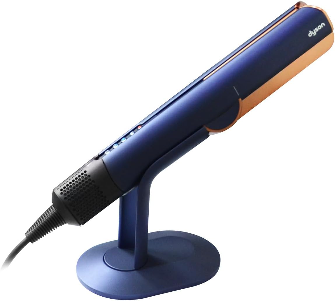 Buwico Hair Straightener Holder Compatible with Dyson Airstrait, Desktop Display Stand Compatible with Dyson Airstrait Straightener, Desktop Organizer Compatible with Dyson Hair Drye (blue)