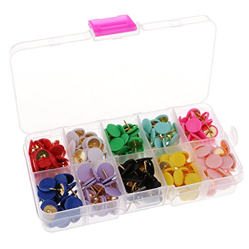 Almencla 300 pçs Pinos redondos de desenho para quadro de avisos de escritório 10 mm