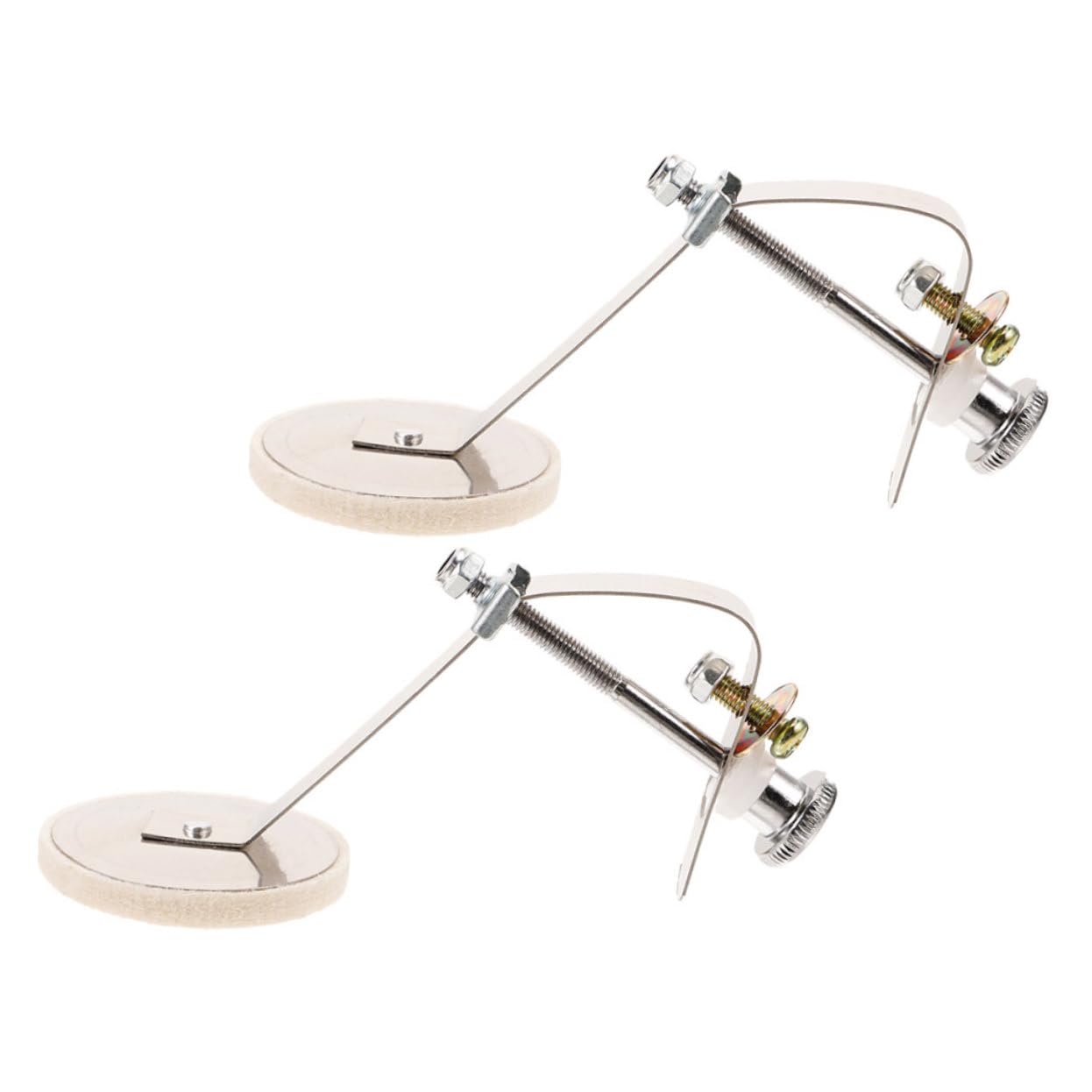 ERINGOGO 2Pcs Metal Drum Mute Pads Durable and Felt Drum Dampeners for Snare and Jazz Drums Easy to Install Drum Muffler Accessories for Tone Control and Sound Dampening