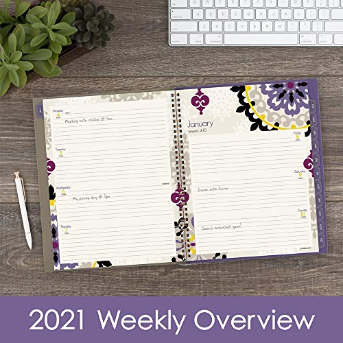 2021 Weekly & Monthly Planner By Cambridge, 8-1/2" X 11", Large, Vienna (122-905-21) #TOP1