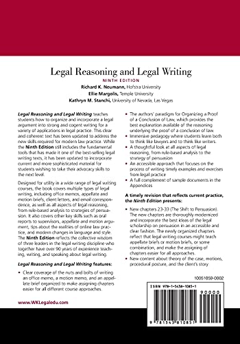 Legal Reasoning And Legal Writing (Aspen Coursebook Series) #TOP1