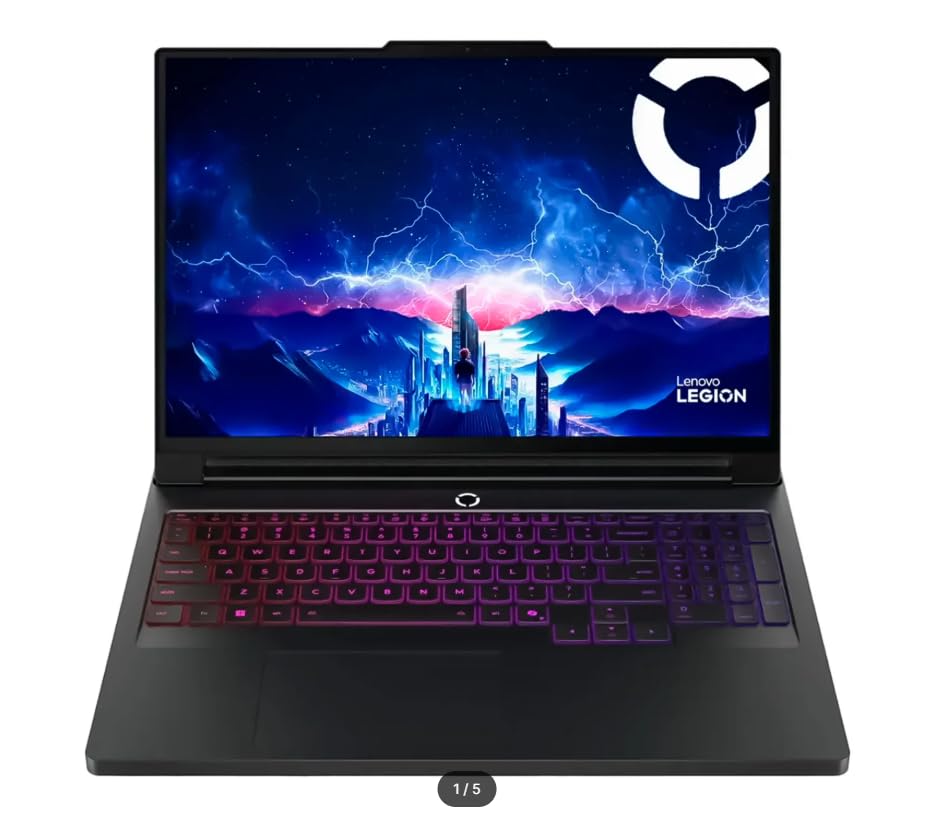 Lenovo Legion Pro 7i, Notebook Gamer 16", Intel Core Ultra 9 275HX, 32 GB RAM, 1 TB SSD, RTX 5080, OLED 240 Hz, RGB, Preto