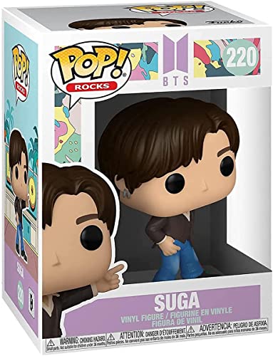 Funko Pop! Rocks: BTS - Dynamite - Suga - Figurine en Vinyle à Collectionner - Idée de Cadeau - Produits Officiels - Jouets pour Les Enfants et Adultes - Music Fans