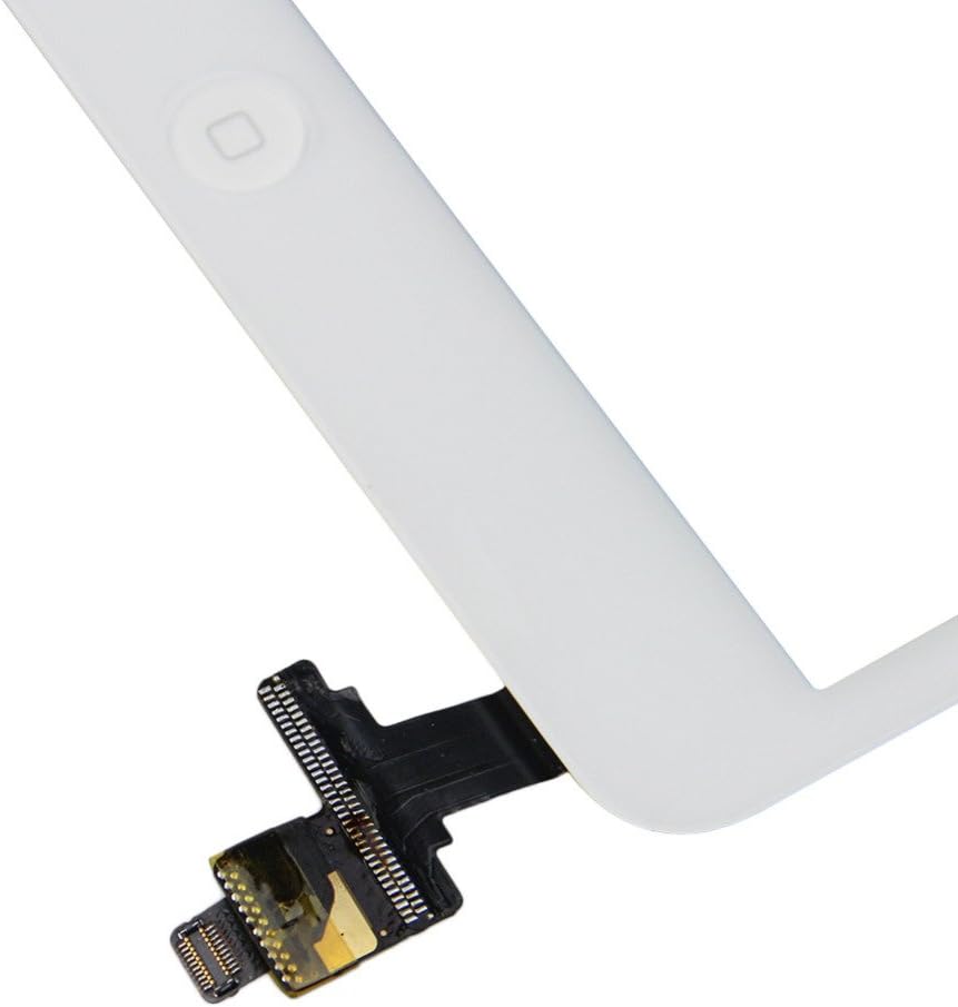 White Glass Screen Digitizer Complete Full Assembly for iPad Mini & Mini 2 with IC Chip, Home Button, OEM Adhesive