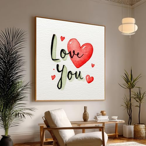 Peinture à l'huile effet aquarelle sans cadre, le cadeau de mariage ou de pendaison de crémaillère
