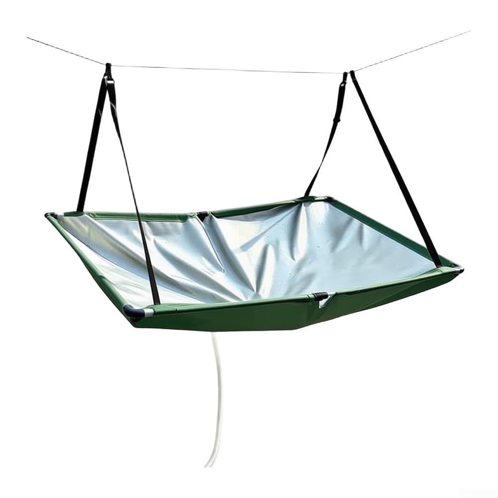 Rainwater Collector with Hose Outdoor Water Harvesting System Efficient Rain Capture for Garden and Pet Use Lightweight Polyester 100x50cm Secure