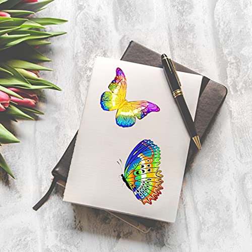 100 Unidades Adesivo De Borboleta à Prova D'água Adesivo Para Notebook Borboletas Adesivos Decorati