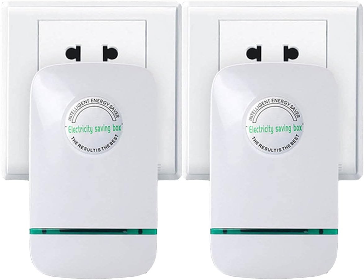 Energy-saving Box Household Energy-saving Device Voltex Electricity Saver Overload And Overvoltage Protection,Save Current Suitable For Office Market Hotel Restaurant (Color : White)