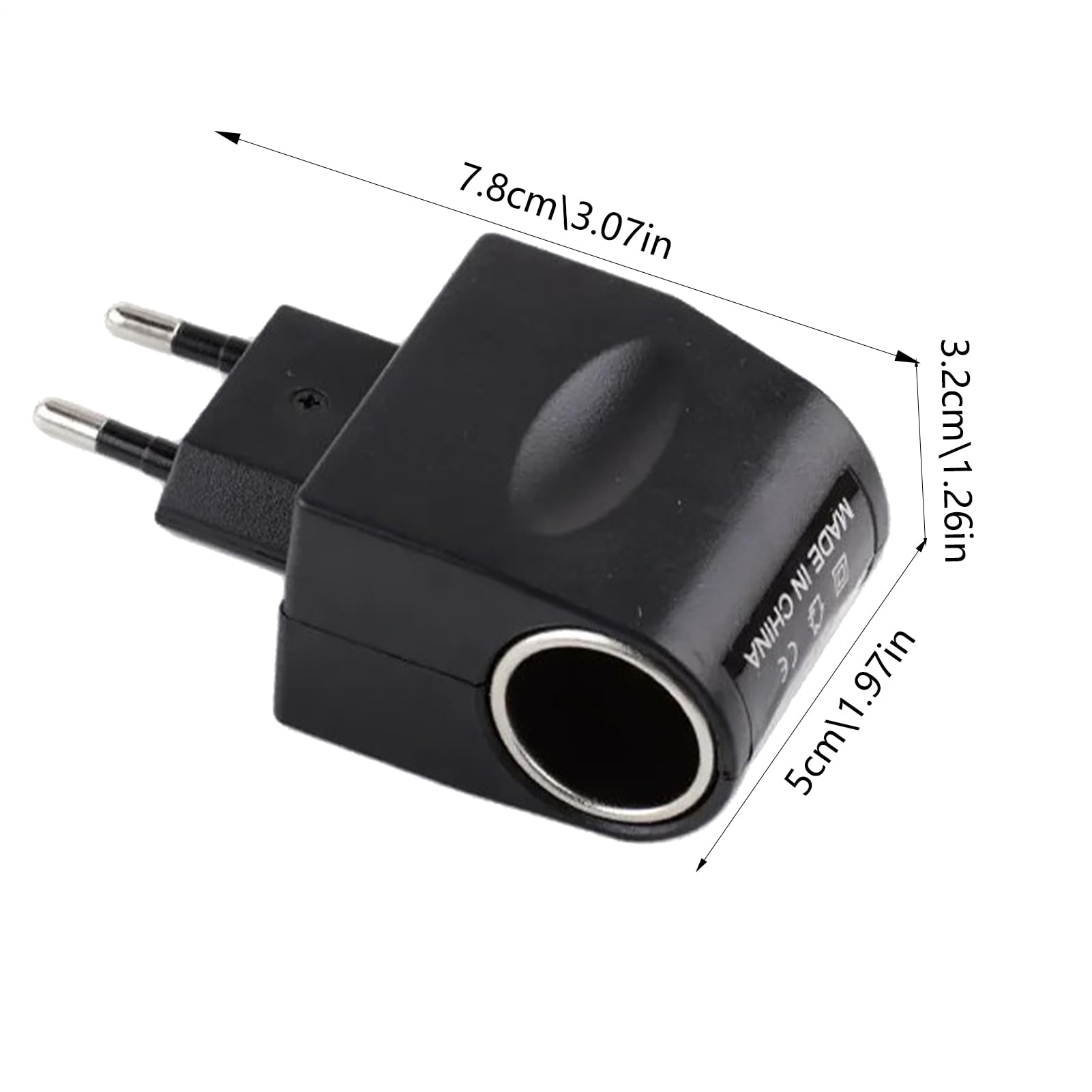 Maciun Adattatore Accendisigari Auto – 12V 500mA Con Indicatore LED – Alimentatore Per Dashcam, Radio, Telefono - 2