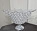 Candelabro Frutero Decorativo Comedor Arreglo de Frutas de Centro de Mesa de Cuentas Imitacion Cristal, Aluminio Fundido con simil Cristales facetas, decoración de Mesa plateado 34CM