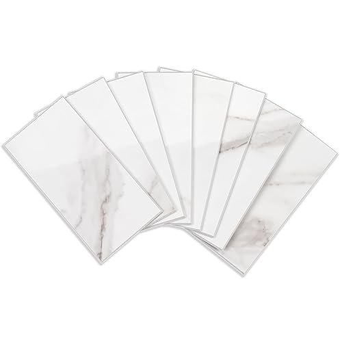 4 Pieces Peel and Stick Backsplash for Kitchen, 3" x