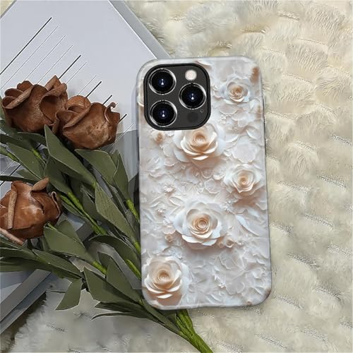 Coque iPhone 16 Pro Max motif dentelle florale, une idée cadeau chic - 5