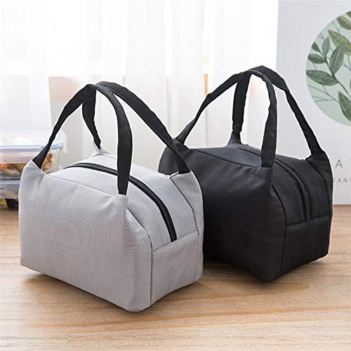 Thredn Lunch Box Portable Lunch Bag Thermal Insulated Lunch Box Insulated Canvas Box Tote Bag Tote Cooler Food Bags Container Storage Bags (Color : White) #TOP1