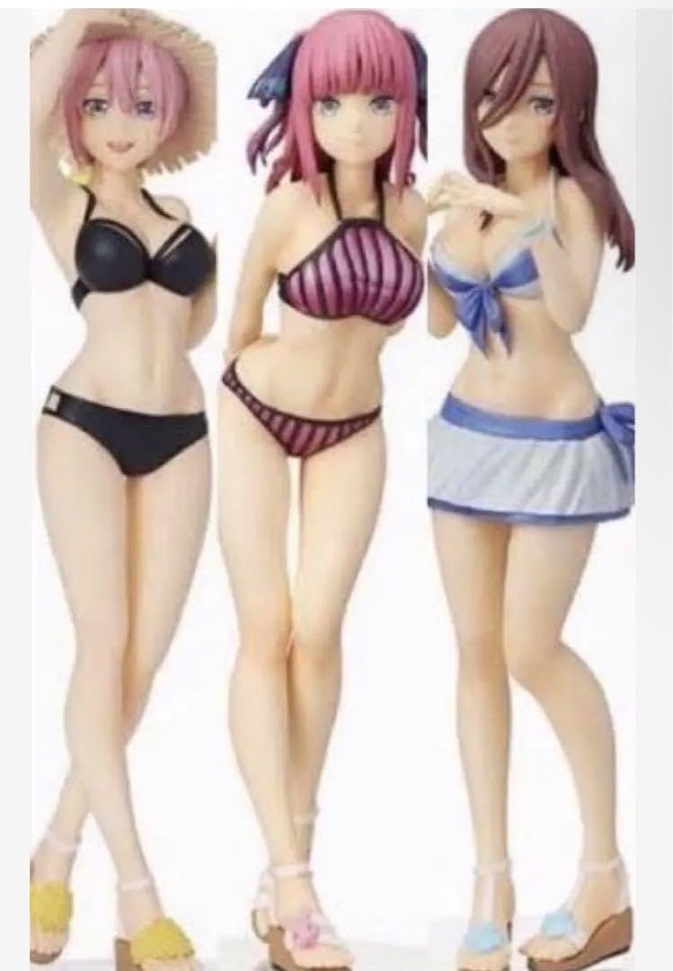 Amazon | 五等分の花嫁 水着 フィギュア 3点セット 一花、二乃、三玖 