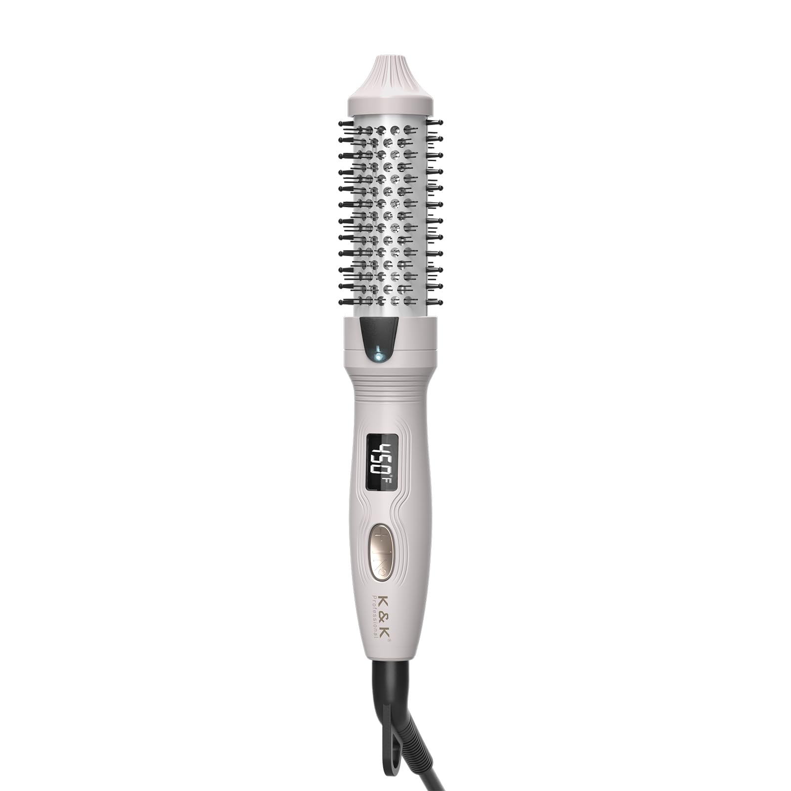 K&K 1" Mini Thermal Brush Heated Round for Short Hair&Pixie Cut