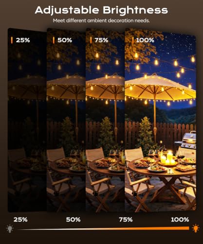 Ecoeve Outdoor String Lights, 150 FT Patio Lights for Outside - image 5