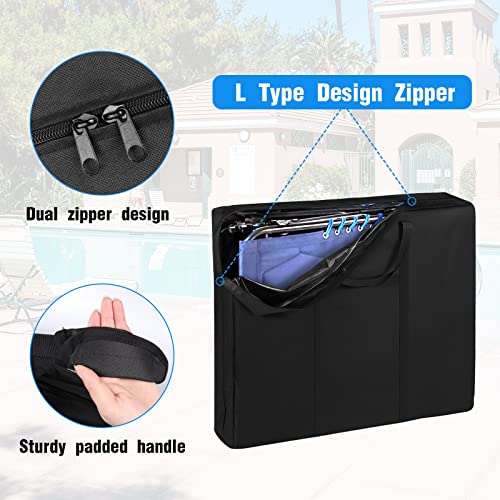 Guisong Folding Lounge Chair Storage Bag, 600D Heavy Duty Carry Bag/Carrying Case For Folding Chaise Lounge Chair For Outdoor-31" X 7" X 24.8" #TOP2
