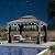 PURPLE LEAF 10' X 12' Outdoor Hardtop Gazebo with Galvanized Steel Double Roof Aluminum Frames Heavy Duty Permanent Pavilion Gazebo for Patio Deck Garden,Netting and Curtains Included, Light Grey